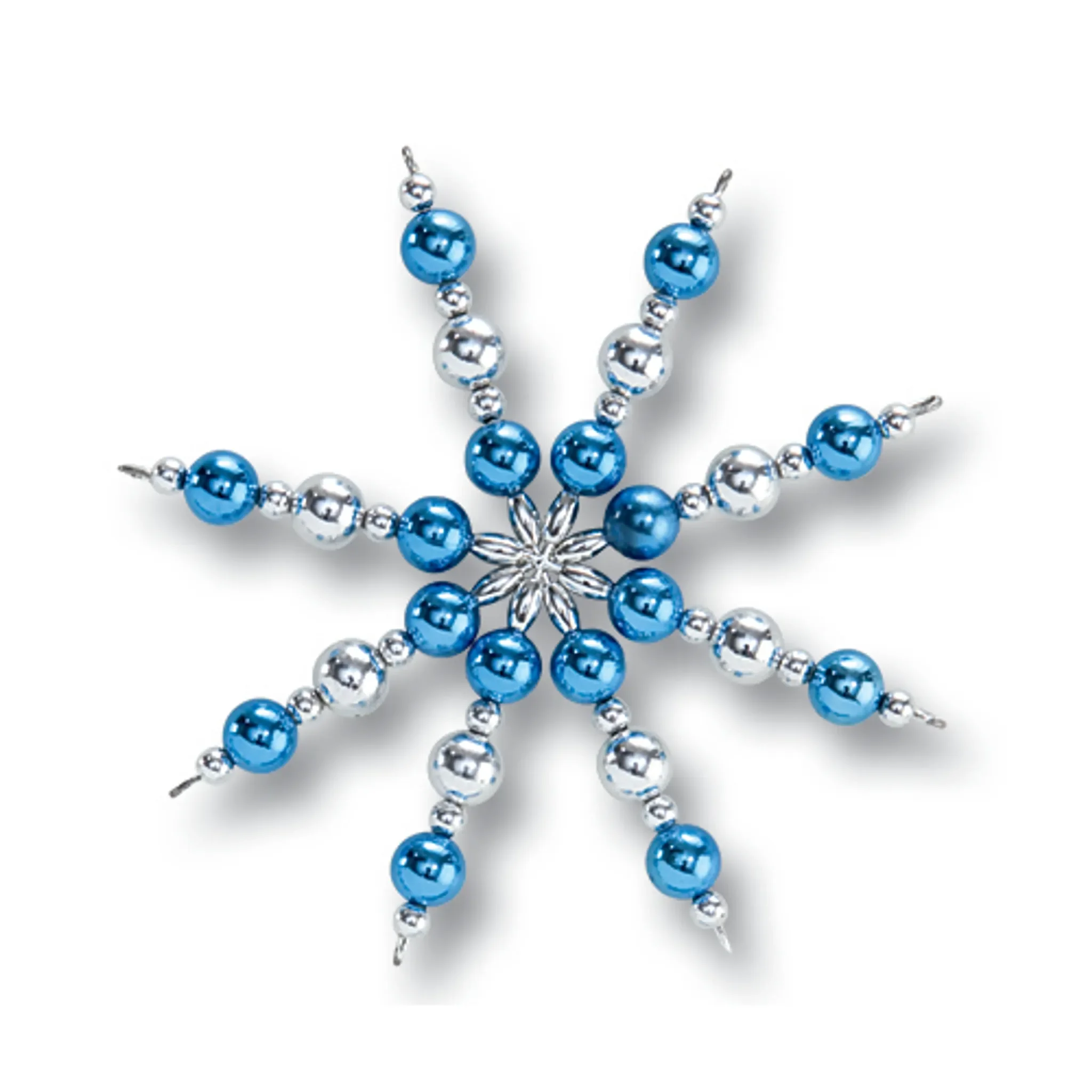 Perlensterne-Set – Blau / Silber / Perlweiß, 340-teilig